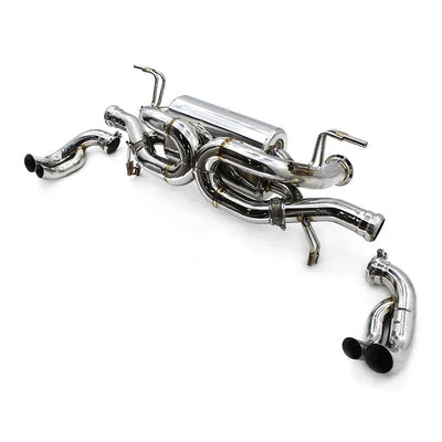 Echappement Inox Cat Back Audi R8 V10 2015-2023 - vue de face - Becquet Voiture