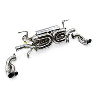 Echappement Inox Cat Back Audi R8 V10 2015-2023 - vue de profil - Becquet Voiture