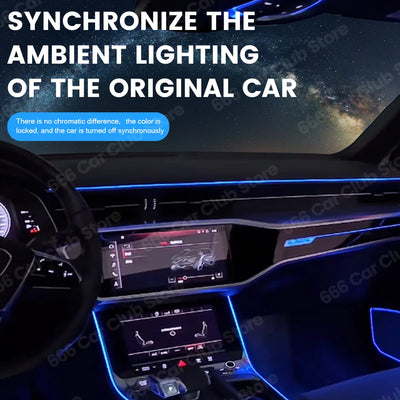 Éclairage d'Ambiance LED Audi A7 C8 2019-2024 - installé sur véhicule - Becquet Voiture