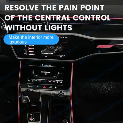 Éclairage d'Ambiance LED Audi A7 C8 2019-2024 - vue de trois-quarts - Becquet Voiture