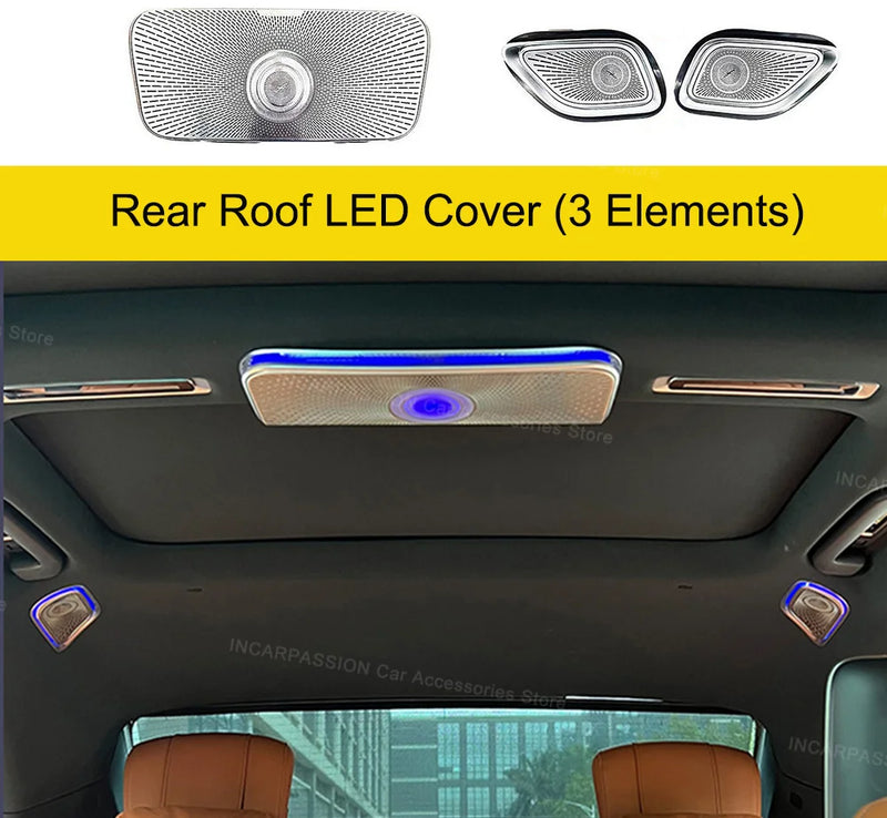 Éclairage d'Ambiance LED Mercedes Classe S W223 - vue de trois-quarts - Becquet Voiture