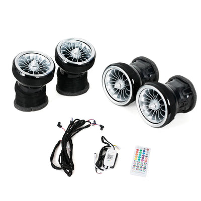 Éclairage d'Ambiance LED Mercedes Sprinter Garniture Aérateur - vue rapprochée - Becquet Voiture