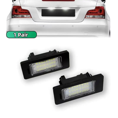 Eclairage de Plaque LED BMW Serie 3 5 X5 X6 - packshot studio - Becquet Voiture