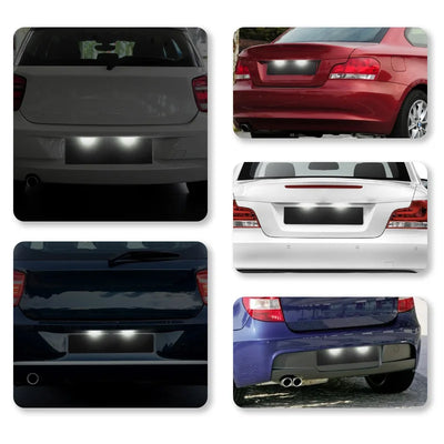 Eclairage de Plaque LED BMW Serie 3 5 X5 X6 - vue arrière - Becquet Voiture