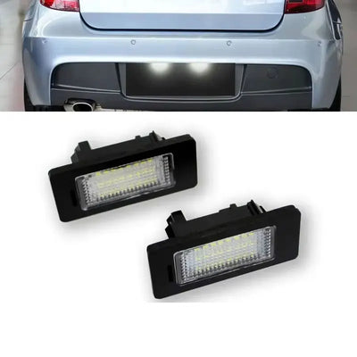 Eclairage de Plaque LED BMW Serie 3 5 X5 X6 - vue de face - Becquet Voiture