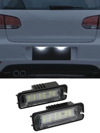 Éclairage de Plaque LED VW Golf Passat Seat Skoda - installé sur véhicule - Becquet Voiture