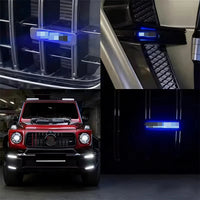 Éclairage LED Décoratif Calandre Mercedes Classe G W464 - vue de face - Becquet Voiture