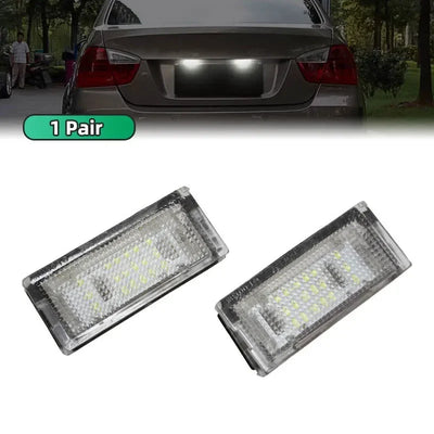 Éclairage Plaque LED BMW Série 3 E46 1998-2005 - détail du montage - Becquet Voiture