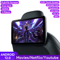 Écran Appui-Tête Android IPS CarPlay WiFi Bluetooth - détail du montage 3 - Becquet Voiture
