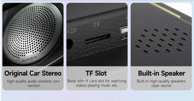 Écran Appui-Tête Android IPS CarPlay WiFi Bluetooth - en situation 2 - Becquet Voiture