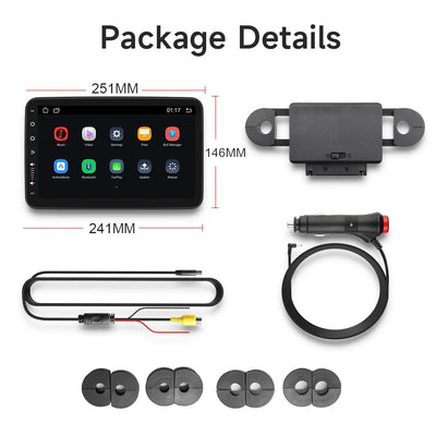 Écran Appui-Tête Android IPS CarPlay WiFi Bluetooth - packshot studio - Becquet Voiture