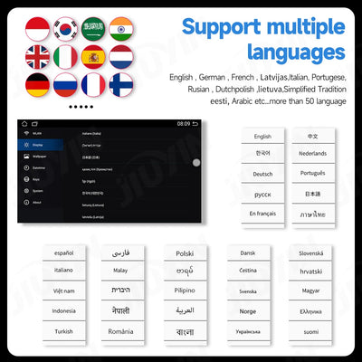 Écran Appui-Tête Android IPS CarPlay WiFi Bluetooth - vue de profil 3 - Becquet Voiture