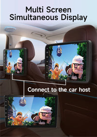 Écran Appui-Tête Android IPS CarPlay WiFi Bluetooth - vue de trois-quarts 2 - Becquet Voiture