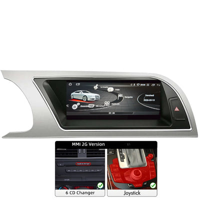 Ecran Autoradio Android Carplay Audi A4 A5 B8 Q5 - détail du montage - Becquet Voiture