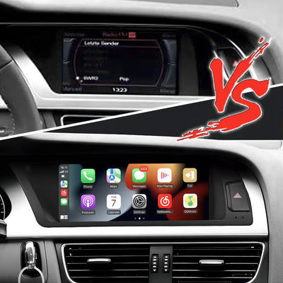 Ecran Autoradio Android Carplay Audi A4 A5 B8 Q5 - vue arrière - Becquet Voiture
