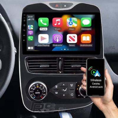 Ecran Autoradio Android Carplay Renault Clio 4 - vue arrière - Becquet Voiture