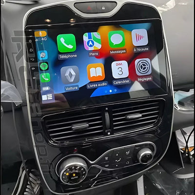 Ecran Autoradio Android Carplay Renault Clio 4 - vue de profil - Becquet Voiture