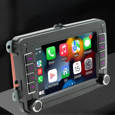 Ecran Autoradio Android CarPlay VW Golf 5 6 Polo - vue arrière - Becquet Voiture