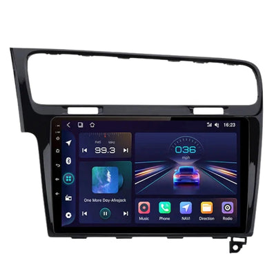Ecran Autoradio Android CarPlay VW Golf 7 - vue de face - Becquet Voiture