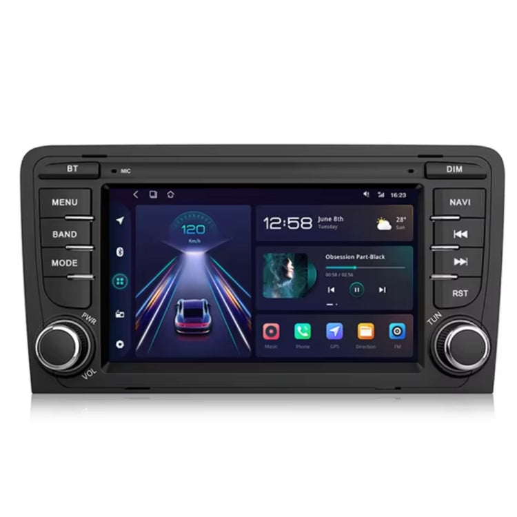Ecran Autoradio CarPlay Audi A3 8P - vue de face - Becquet Voiture