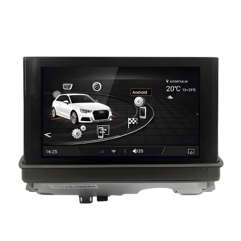 Ecran Autoradio Carplay Audi A3 8V - détail du montage - Becquet Voiture