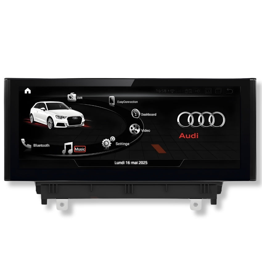 Ecran Autoradio Carplay Audi A3 8V - vue de face - Becquet Voiture