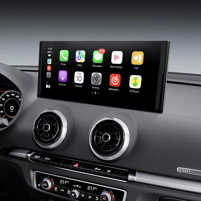 Ecran Autoradio Carplay Audi A3 8V - vue de profil - Becquet Voiture