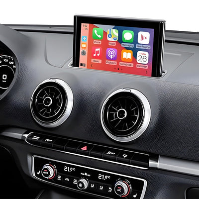 Ecran Autoradio Carplay Audi A3 8V - vue de trois-quarts - Becquet Voiture
