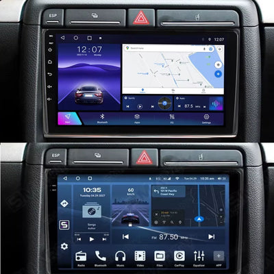 Ecran Autoradio Carplay Audi A4 B6 B7 9 Pouces - installé sur véhicule - Becquet Voiture