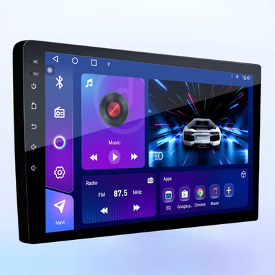 Ecran Autoradio Carplay Audi A4 B6 B7 9 Pouces - packshot studio - Becquet Voiture