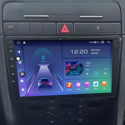 Ecran Autoradio Carplay Audi A4 B6 B7 9 Pouces - vue de profil - Becquet Voiture
