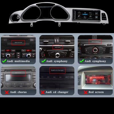 Ecran Autoradio Carplay Audi A6 C6 MMI 2G 3G - installé sur véhicule - Becquet Voiture