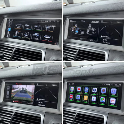 Ecran Autoradio Carplay Audi A6 C6 MMI 2G 3G - vue arrière - Becquet Voiture