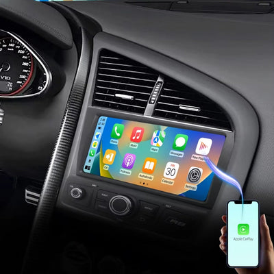 Ecran Autoradio Carplay Audi R8 1 2007-2015 - vue arrière - Becquet Voiture