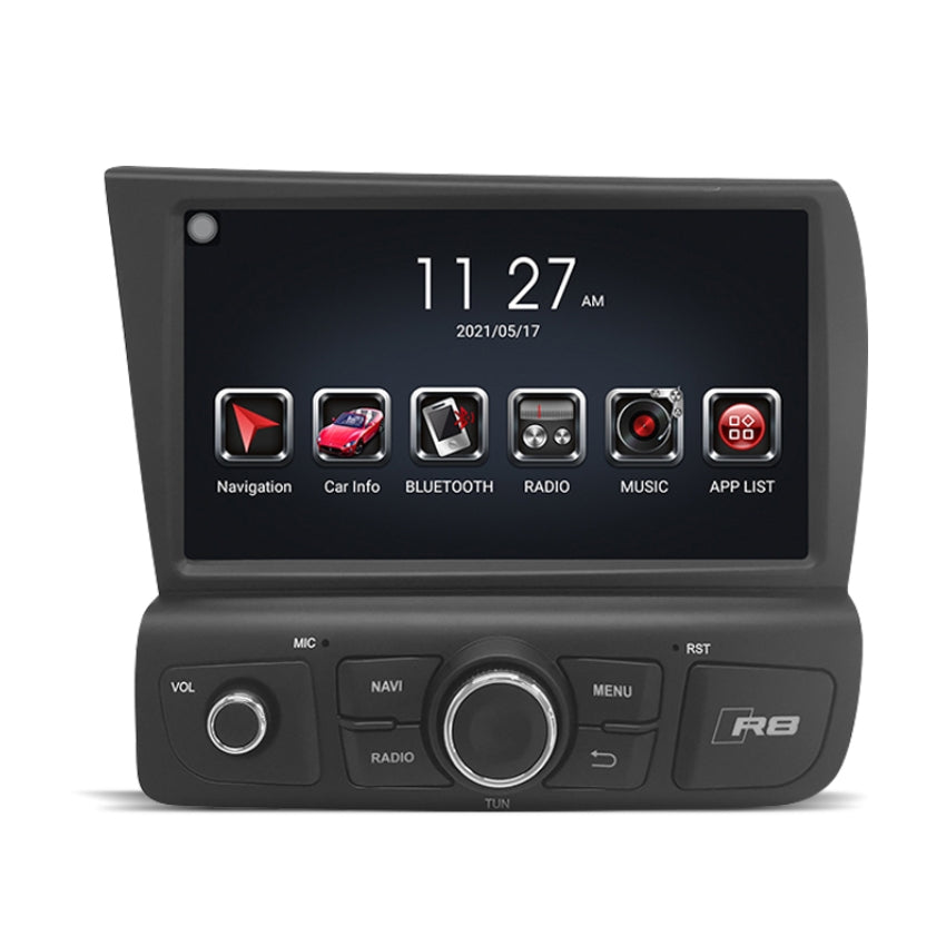 Ecran Autoradio Carplay Audi R8 1 2007-2015 - vue de face - Becquet Voiture