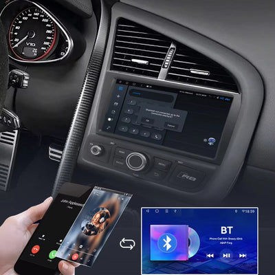 Ecran Autoradio Carplay Audi R8 1 2007-2015 - vue de trois-quarts - Becquet Voiture