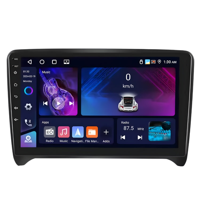 Ecran Autoradio Carplay Audi TT MK2 7 Pouces - vue de face - Becquet Voiture