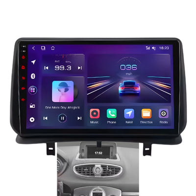 Ecran Autoradio Carplay Renault Clio 3 2GB 32GB - packshot studio - Becquet Voiture