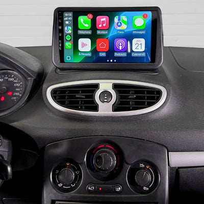Ecran Autoradio Carplay Renault Clio 3 2GB 32GB - vue de profil - Becquet Voiture