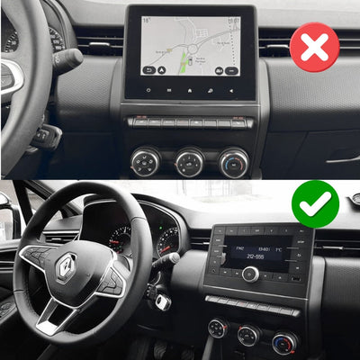 Ecran Autoradio Carplay Renault Clio 5 9.7 - installé sur véhicule - Becquet Voiture