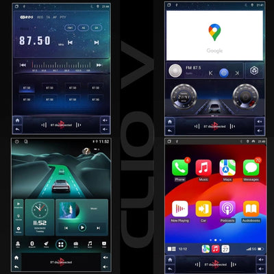 Ecran Autoradio Carplay Renault Clio 5 9.7 - vue arrière - Becquet Voiture