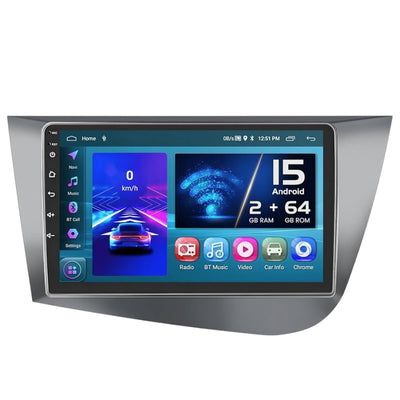 Ecran Autoradio Carplay Seat Leon 1P 9 Pouces - détail du montage - Becquet Voiture