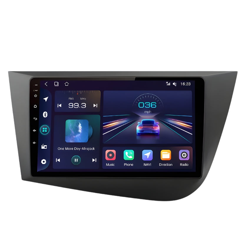 Ecran Autoradio Carplay Seat Leon 1P 9 Pouces - vue de face - Becquet Voiture