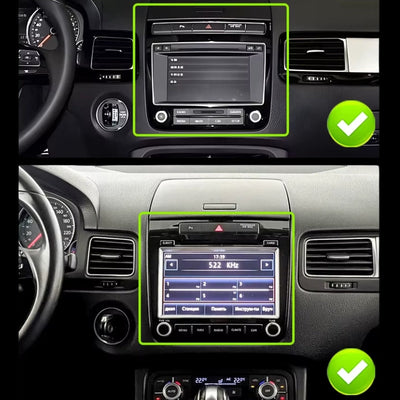 Ecran Autoradio Carplay VW Touareg 2 7 Pouces - packshot studio - Becquet Voiture