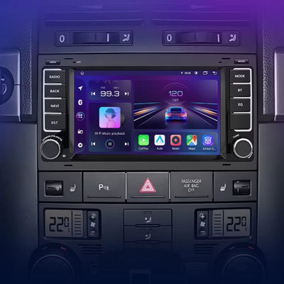 Ecran Autoradio Carplay VW Touareg T5 7 Pouces - vue de profil - Becquet Voiture