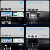 Ecran Carplay Double Porsche Macan 2GB 32GB - détail du montage - Becquet Voiture