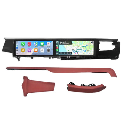 Ecran Carplay Double Porsche Macan 2GB 32GB - vue de trois-quarts - Becquet Voiture