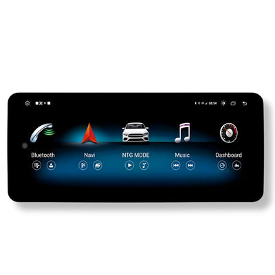 Ecran Carplay Mercedes Classe A W176 10.25 - vue de face - Becquet Voiture