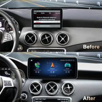 Ecran Carplay Mercedes Classe A W176 10.25 - vue de trois-quarts - Becquet Voiture