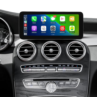 Ecran Carplay Mercedes Classe C W205 GLC 10.25 - installé sur véhicule - Becquet Voiture